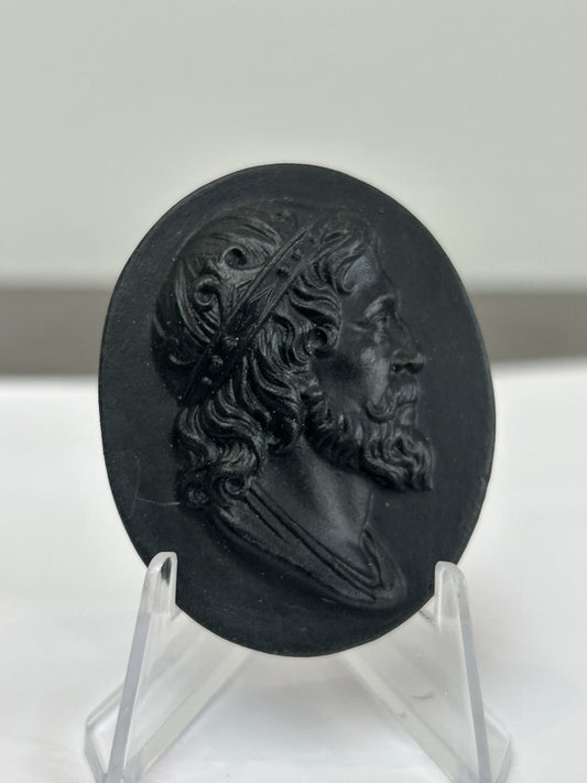 Wedgwood Black Basalt Portrait Medallion No.5 Henry II Kings of England c.18000
