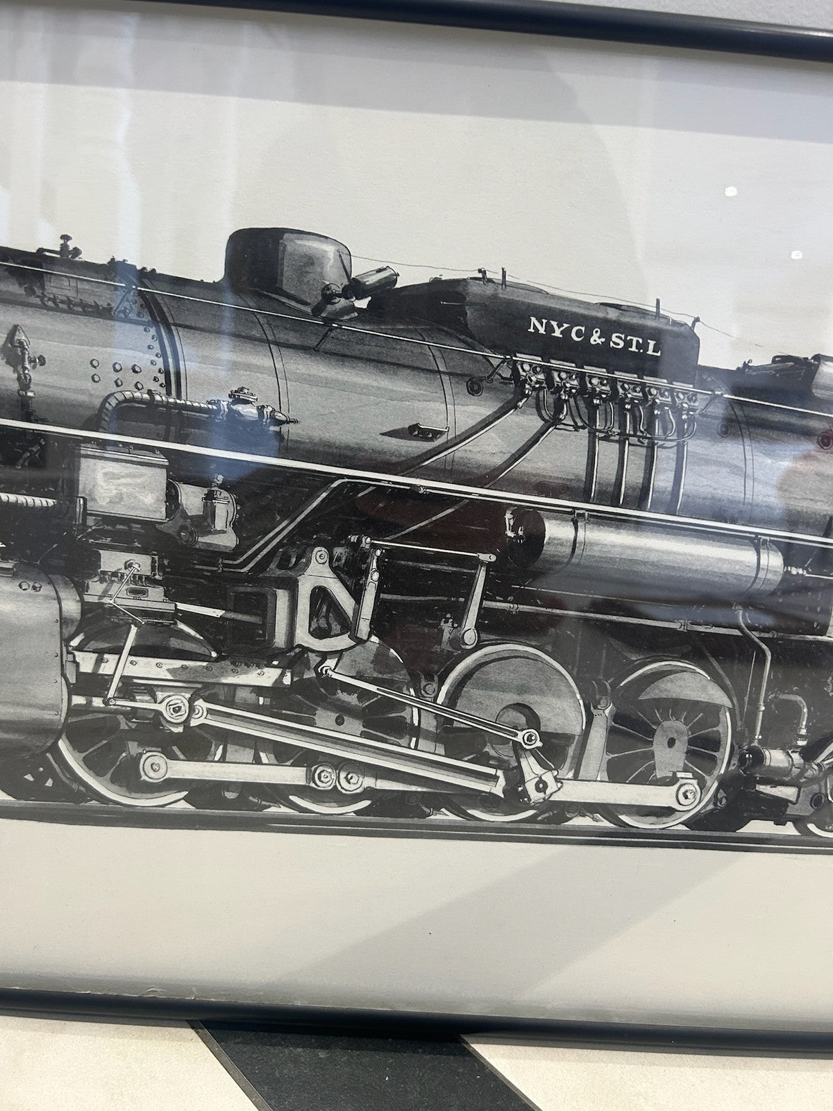 Alvin F Staufer SIGNED Print Berkshire Type Class S2 Freight Locomotive Framed2