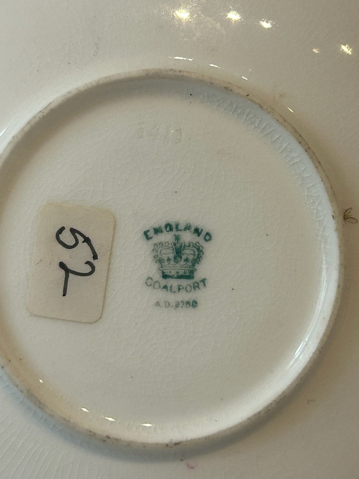 Coalport Armorial Cabinet Cup & Saucer Cobalt Blue Gilt Swan Crest c.19006