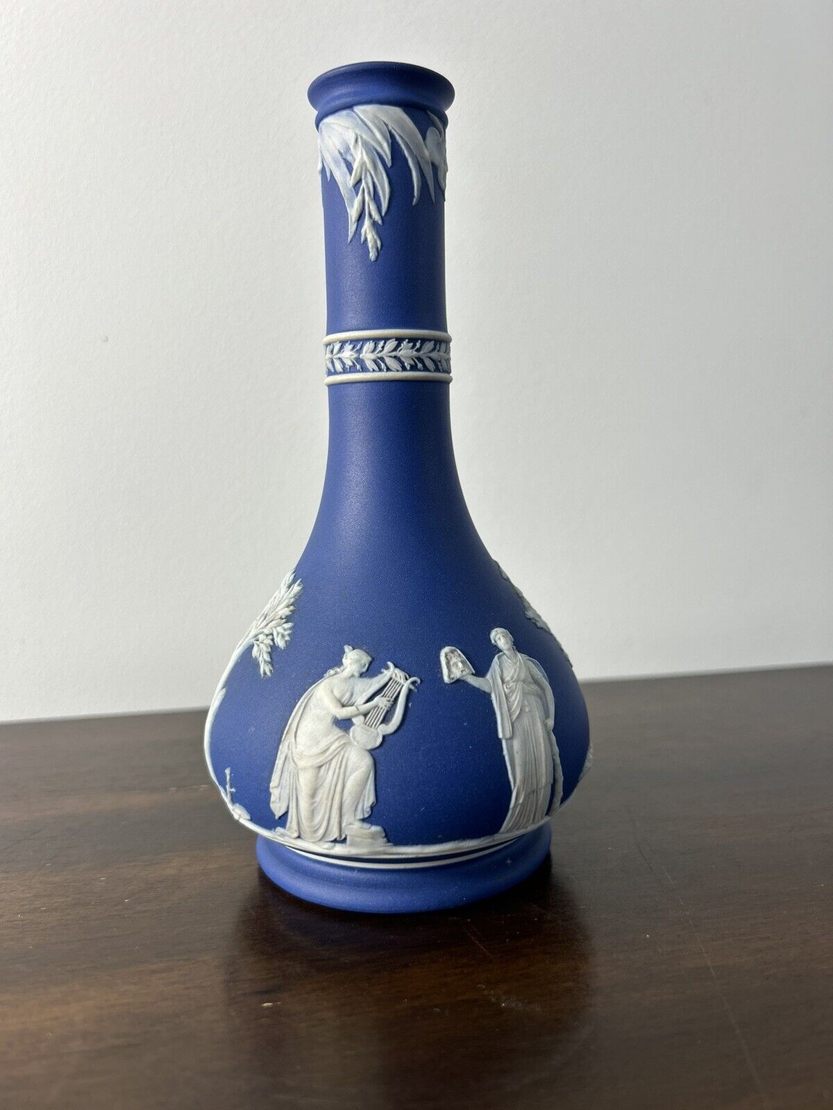 Wedgwood Jasperware Blue Decanter Bottle Possible Vase