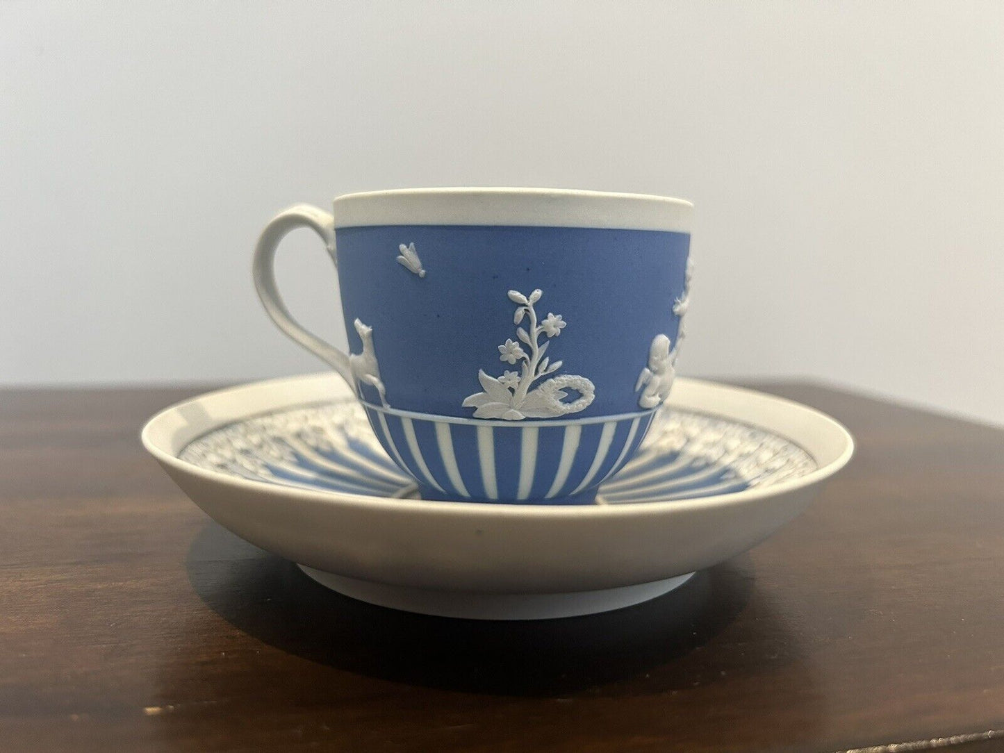 Wedgwood 18th Century Jasperware Cup and Saucer Set