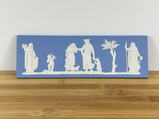 Wedgwood Maternal Affection Jasperware Plaque Blue