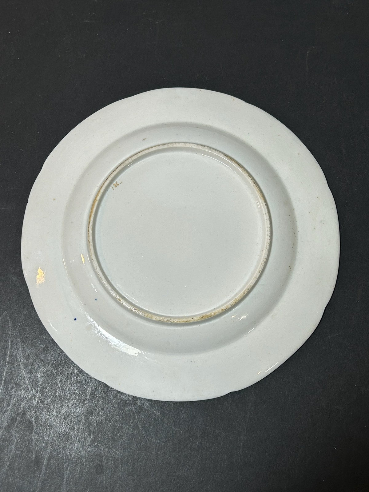 Antique English Porcelain Imari Plate Old Japan Pattern Cobalt Gilt 20cm3