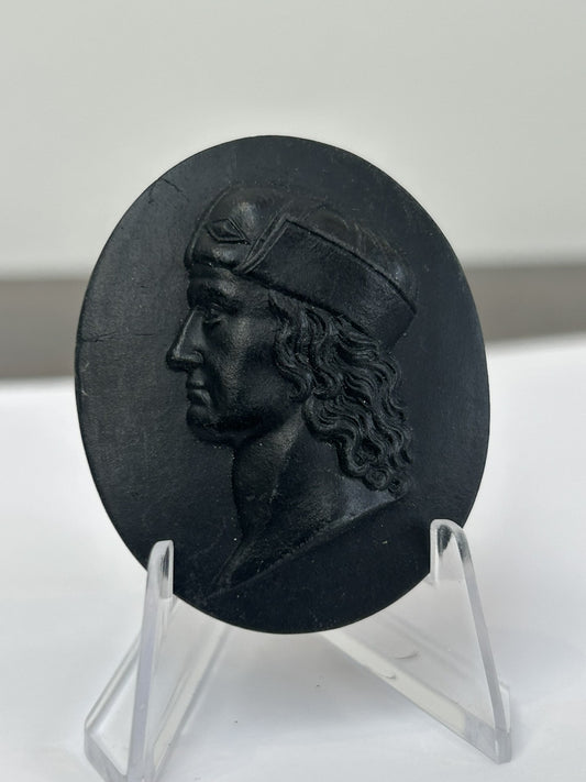 Wedgwood Black Basalt Medallion No.18 Richard III c.1800 Kings of England0