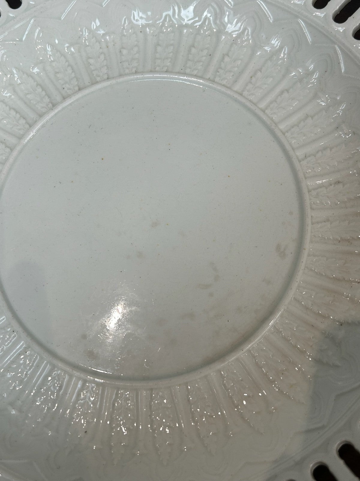 Antique Wedgwood Creamware Pierced Rim Dish Early 19th Century c.18203