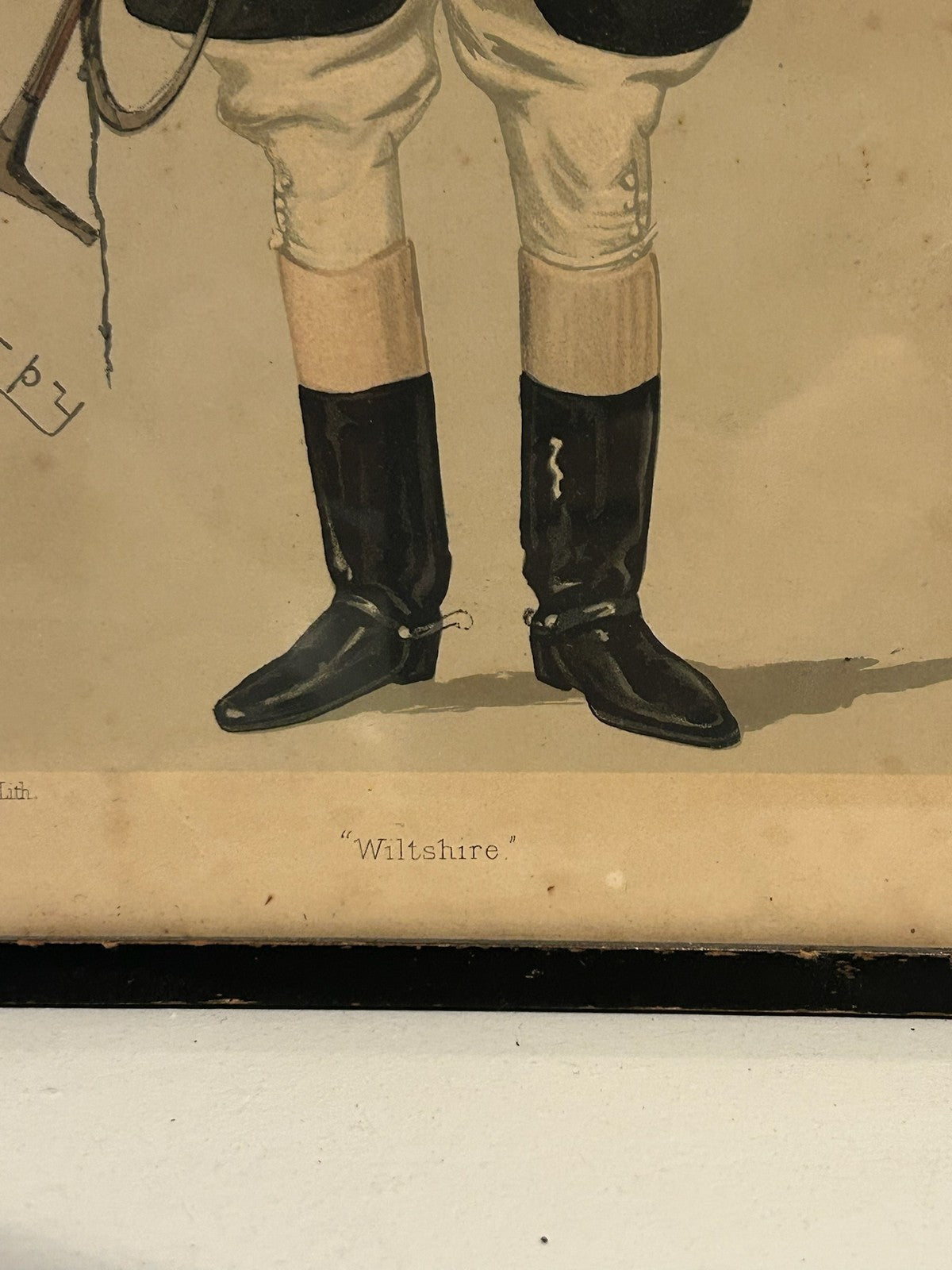 Vanity Fair Spy Print Wiltshire Walter Long 1886 Hunting Dress Caricature Framed7