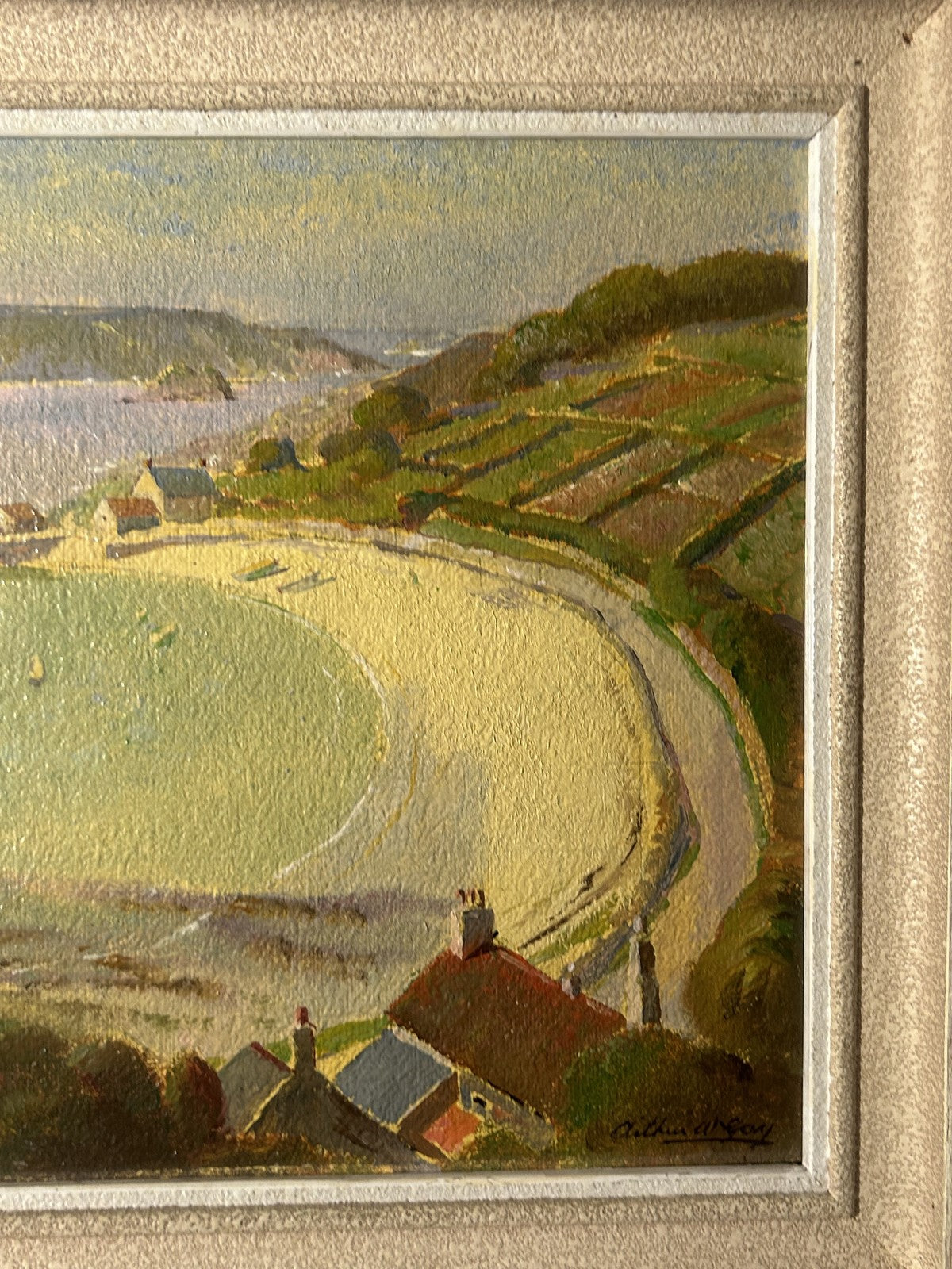 Arthur W. Gay “Tresco Harbour” Original Oil Coastal Painting