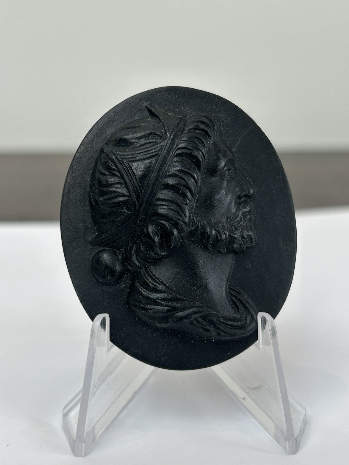 Wedgwood Black Basalt Portrait Medallion No.7 John Kings of England c.18001