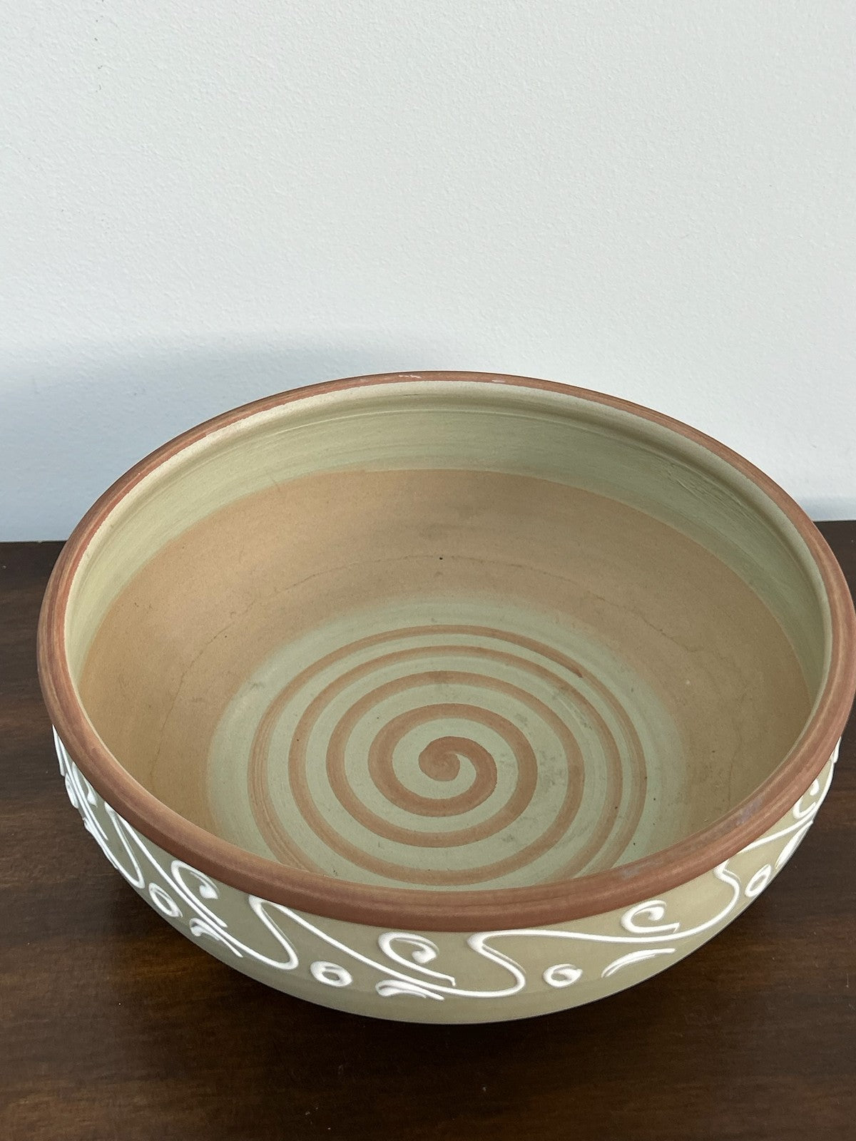 Denby Ferndale Stoneware Studio Pottery Bowl Slip Trailed4