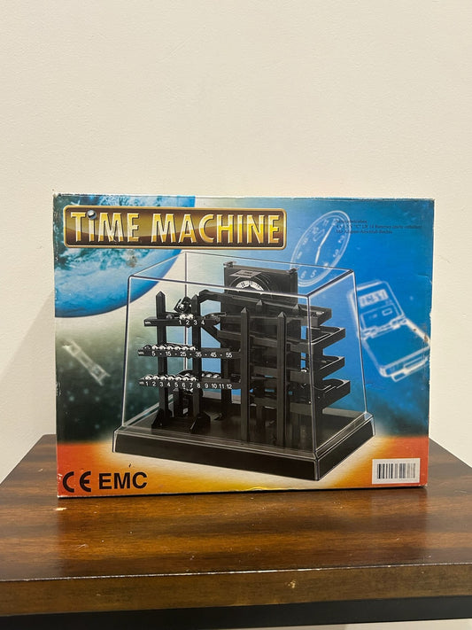 Time Machine Rolling Ball Kinetic Clock Boxed Working Excellent Condition0
