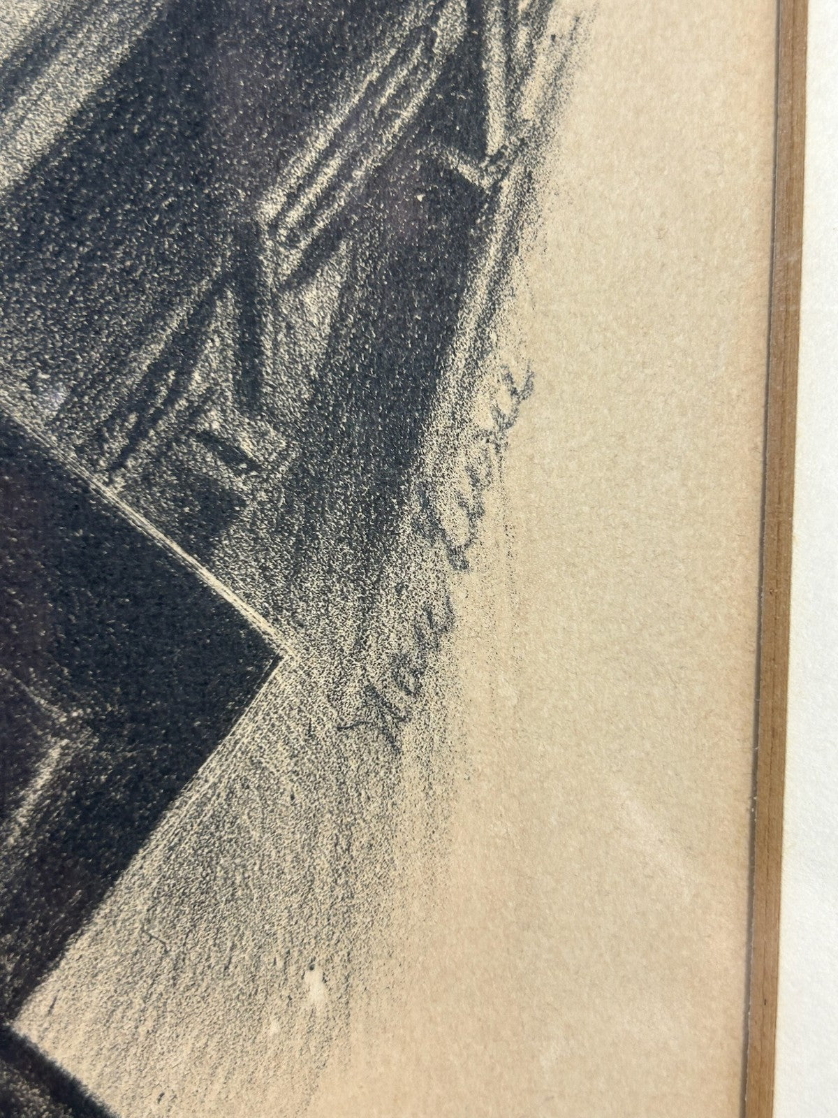Nan Lurie Pencil Signed Lithograph City Window Figures 1930s WPA Federal Art7
