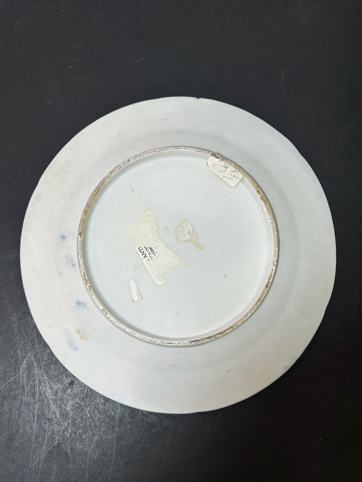 Antique English Porcelain Imari Plate Old Japan Pattern Cobalt Gilt 21cm3