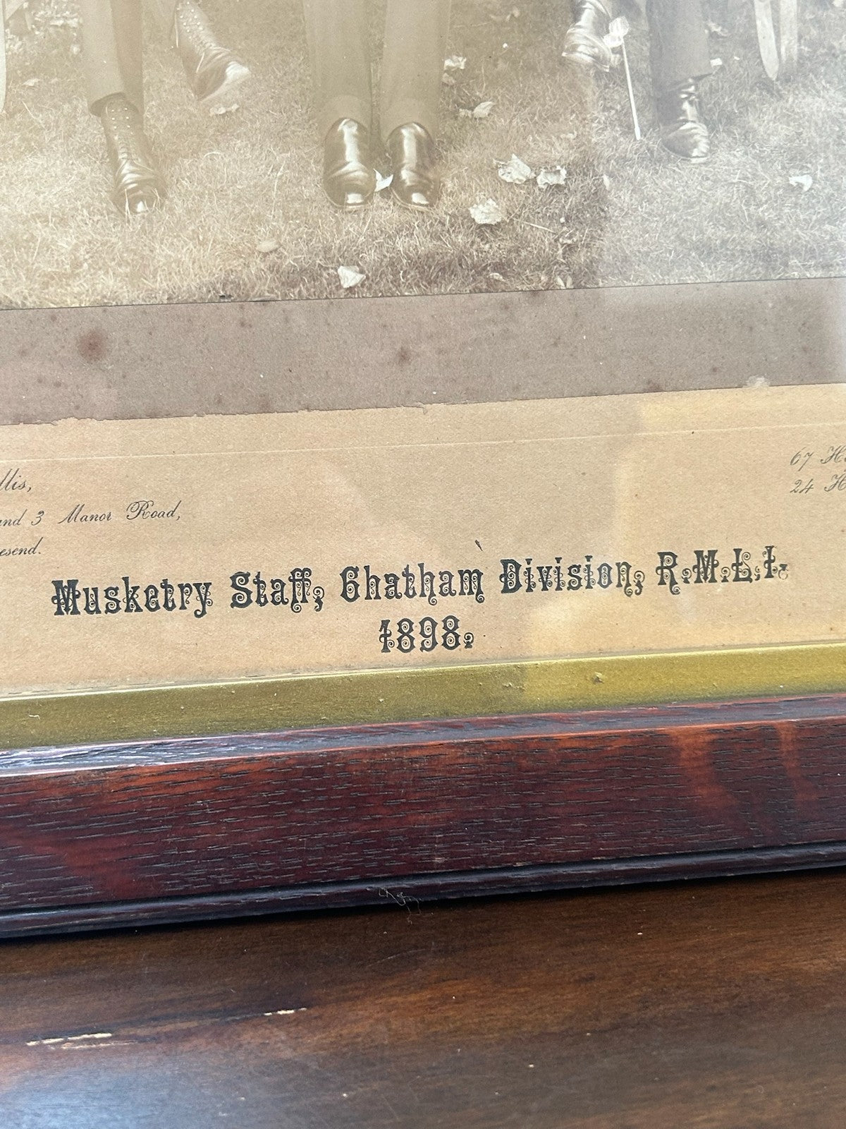 Antique 1896 Royal Marines RMLI Chatham Group Photograph Framed7