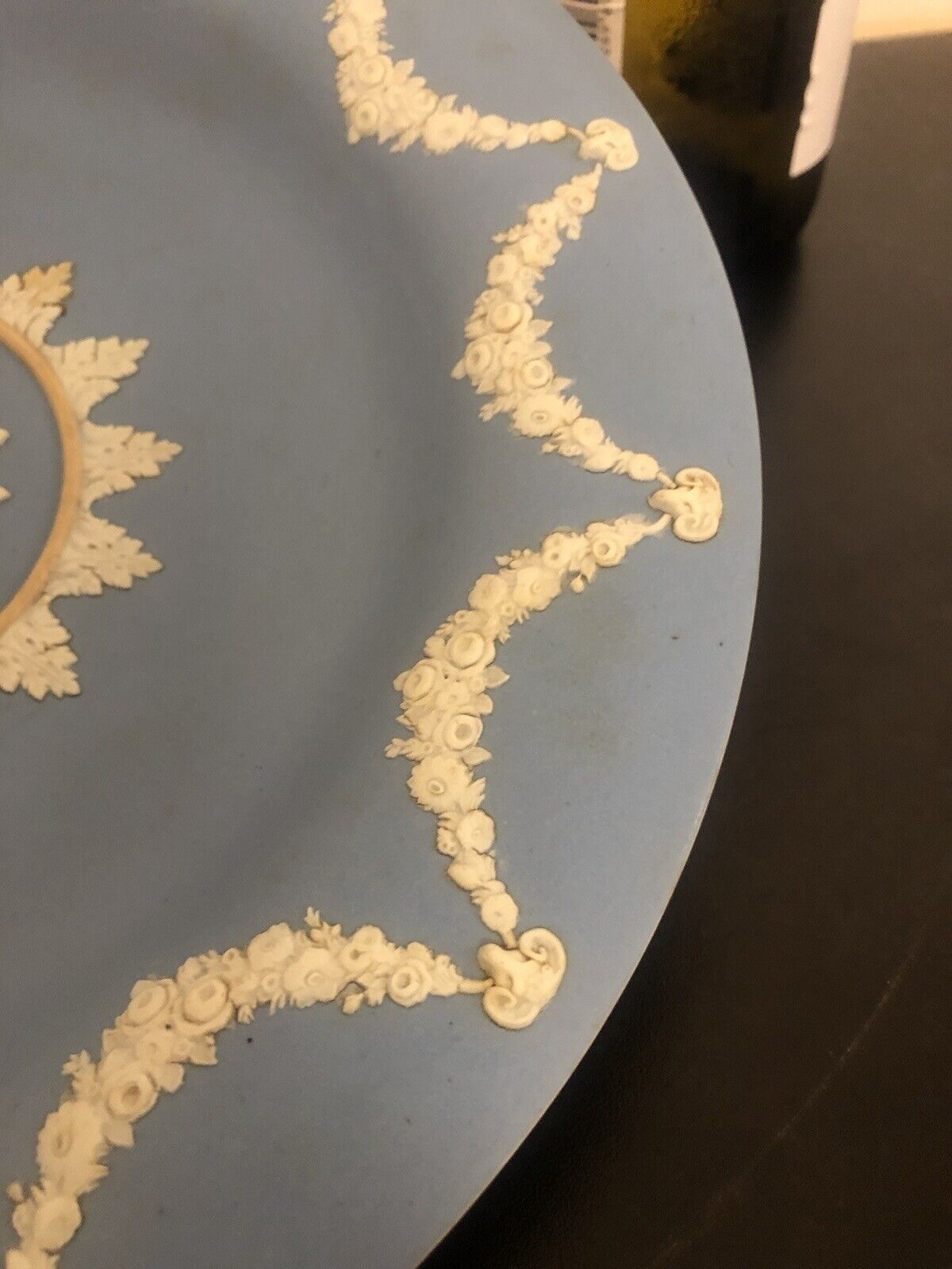 Wedgwood Large Acanthus Leaf Light Blue Early Jasperware Plate