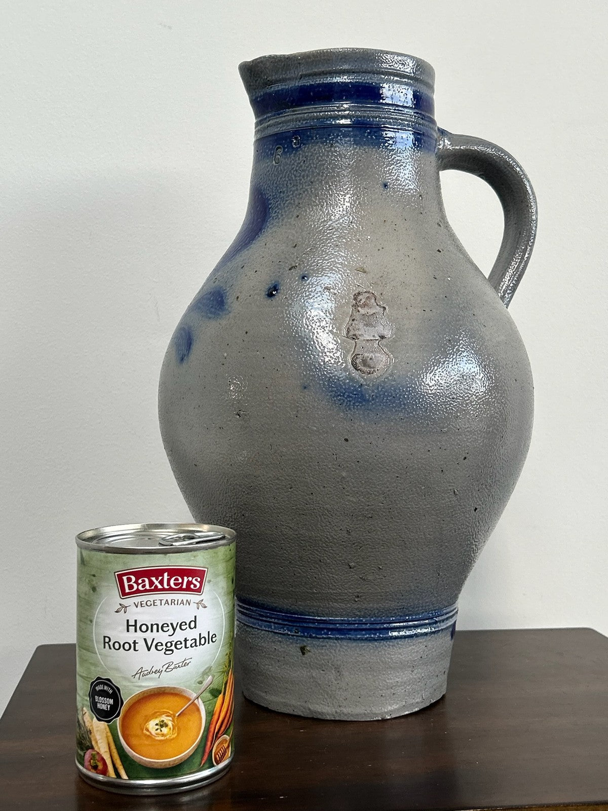 Large German Salt Glaze Stoneware Cobalt Jugs Westerwald Bartmann5