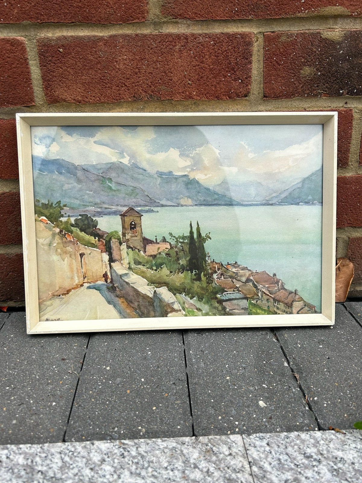 Stehli Freres 1930s Lithograph After A.Marc Framed Vintage Swiss Print1
