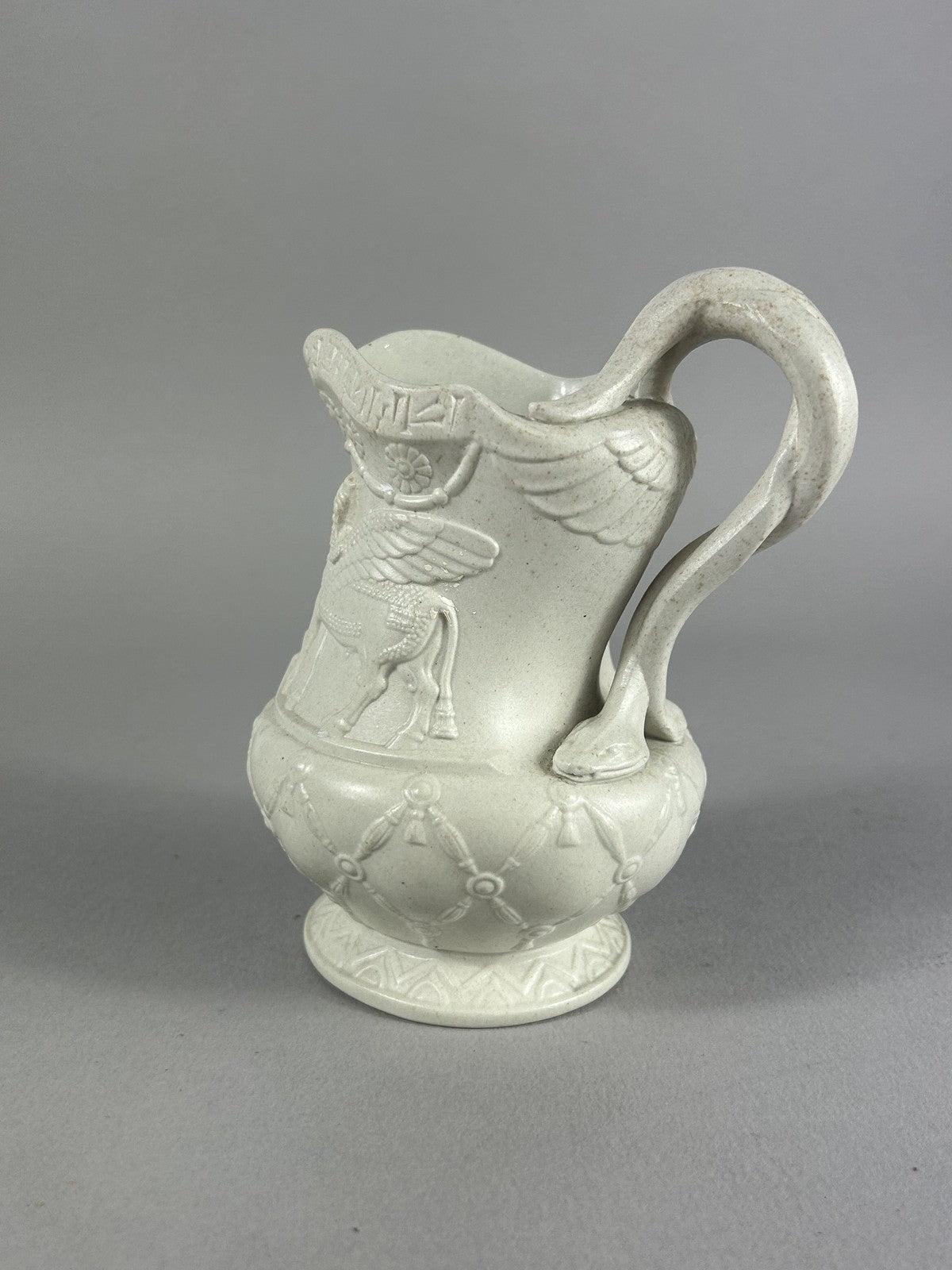 Rare Staffordshire Assyrian Revival Stoneware Jug c.1855
