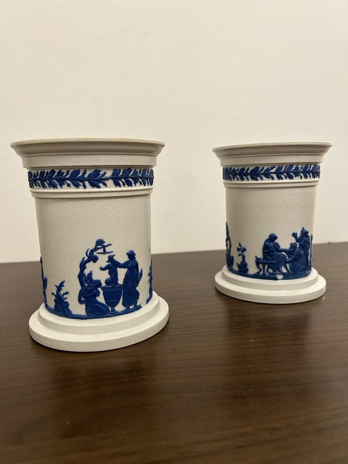 Wedgwood Drabware Vases 1820’s Pair - 19th Century